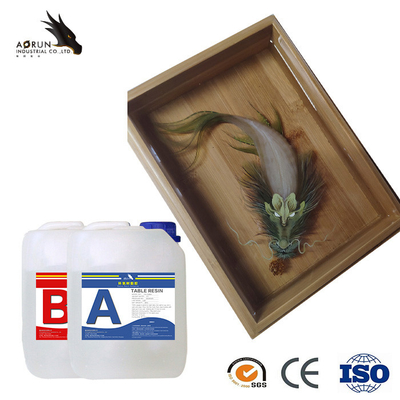 AB Glue Fast Dry Epoxy Resin Adhesive Cured Without Ripples Surface Gloss