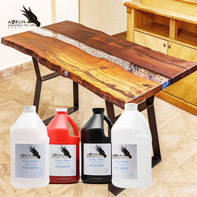 Organic 1:1 AB Countertop Epoxy Resin Coating Colorless Bright In Surface