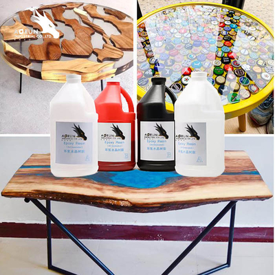 Organic 1:1 AB Countertop Epoxy Resin Coating Colorless Bright In Surface