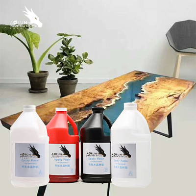 Organic 1:1 AB Countertop Epoxy Resin Coating Colorless Bright In Surface