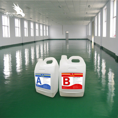 AB 2:1 Glossy Epoxy Floor Resin Liquid Coating Water Based Epoxy Paint