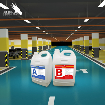 AB 2:1 Glossy Epoxy Floor Resin Liquid Coating Water Based Epoxy Paint
