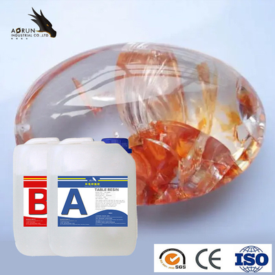 Crystal Clear Art Epoxy Resin For Anti Dust Concrete Floor Insulation