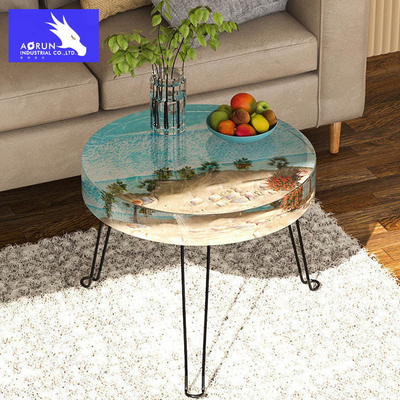 3D Craft Art Work Epoxy Resin Canvas Painting / Floor Coating AB Glue