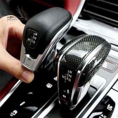 Premium Interior Car Carbon Fiber Gear Handle Car Shift Knob For Porsche Cayenne 2018-2022 Panamera 2017-2022