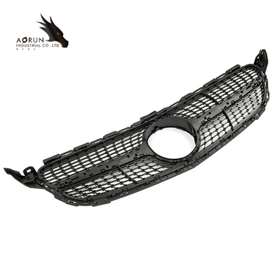 Car Front Bumper Grille Grill For Mercedes Benz C Class W205 2014-2018 Diamond Style Racing Grills