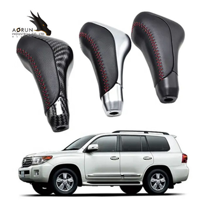 Black Genuine Leather Automatic Lever Car Gear Shift Knob For LAND CRUISER 2003-2017 LC5 4RUNNER TUNDRA TRD PRO FJ
