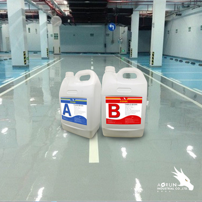 Aorun Dust Off Epoxy Floor Resin 1:1 AB Self Leveling Concrete Floor Coating