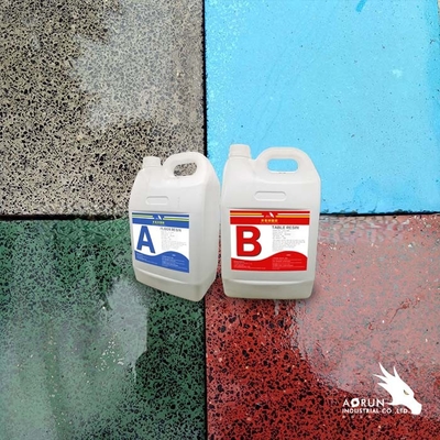 OEM 100 Solids Epoxy Floor Coating Self Defoaming Alkali Resistant