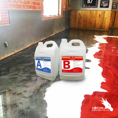 Waterproof Liquid Glass 2 Part Epoxy 3D Floor Sticker Impact Resistance